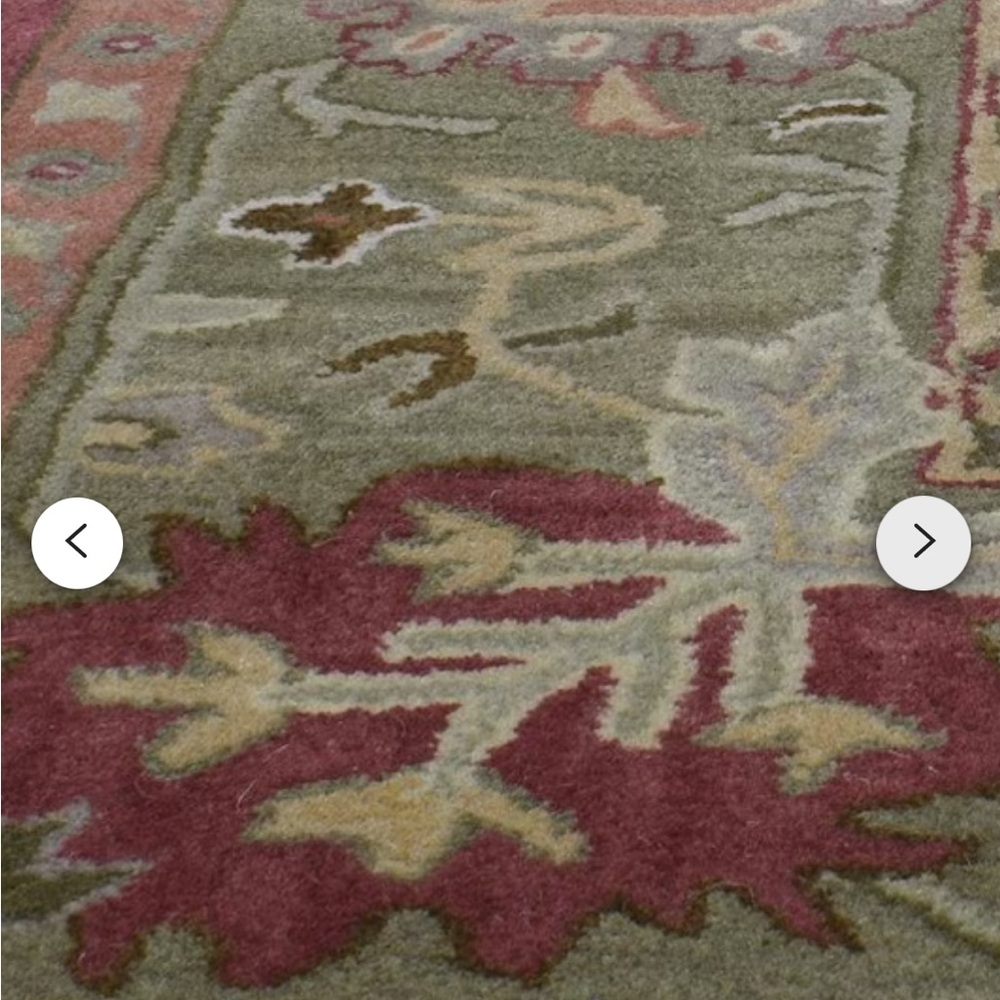 9 x 12 area rug, 100% wool, unused, from India - Picture 3 of 4